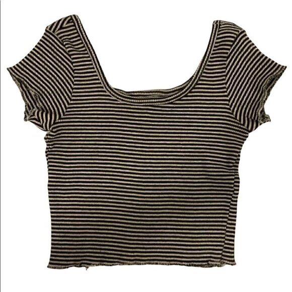 90’s  Vintage Striped Crop Top - Picture 2 of 5